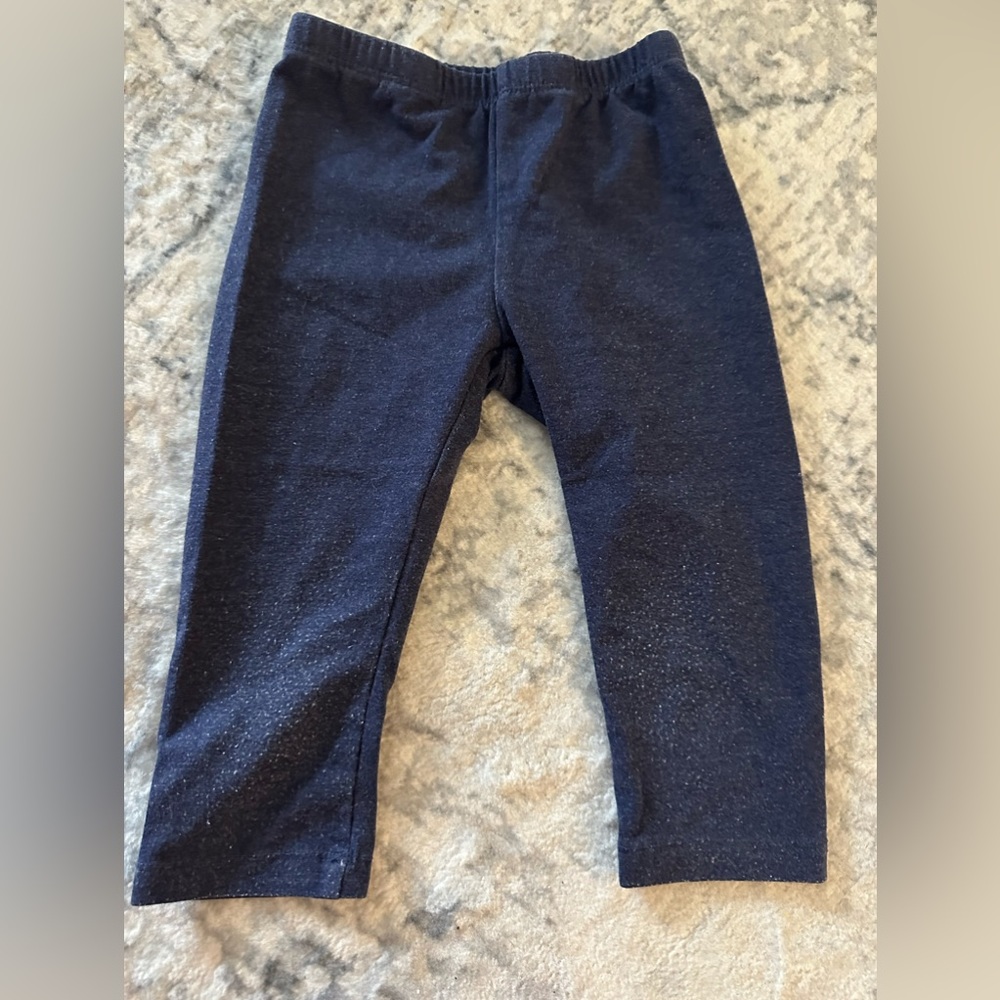 girls Place dark blue leggings - XS (4)